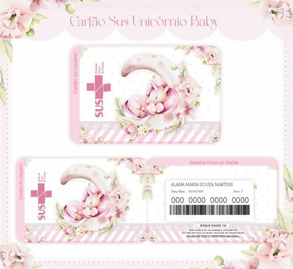 Arquivo Digital - Caderneta de Vacina - Unicornio Baby
