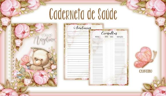 Arquivo Digital - Caderneta de Vacina - Ursinha Rosa 02
