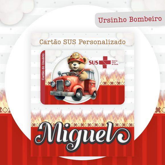 Arquivo Digital - Caderneta de Vacina - Ursinho Bombeiro