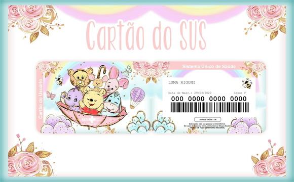 Arquivo Digital - Caderneta de Vacina - Ursinho Pooh