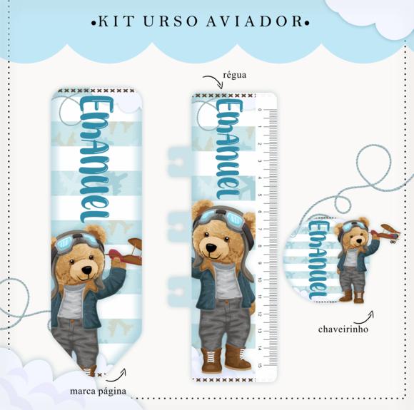 Arquivo Digital - Caderneta de Vacina - Urso Aviador 03