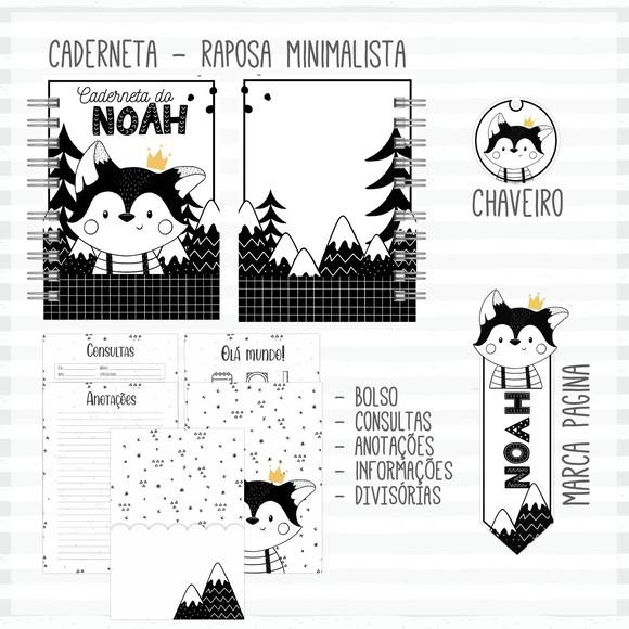 Arquivo Digital - Caderneta de Vacina- Raposa Minimalista 02
