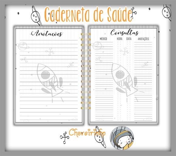 Arquivo Digital - Caderneta Saude - Astronauta Minimalista