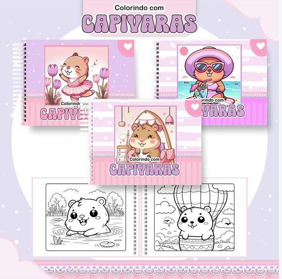 Arquivo Digital - Coloring Book - Capivara
