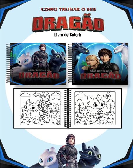 Arquivo Digital - Coloring Book - Como Treinar Seu Dragao