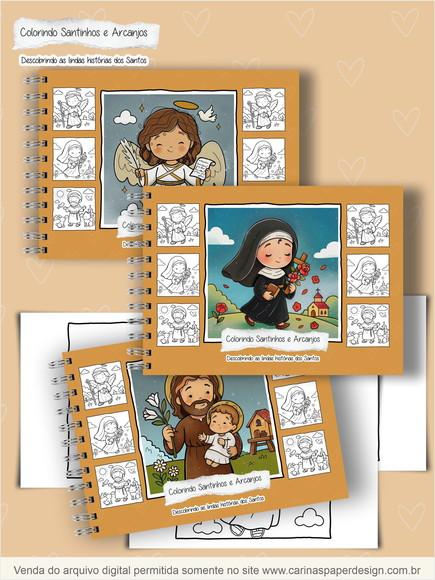 Arquivo Digital - Coloring Book - Santinhos e Arcanjos