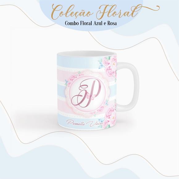 Arquivo Digital - Combo Floral Rosa e Azul 2023