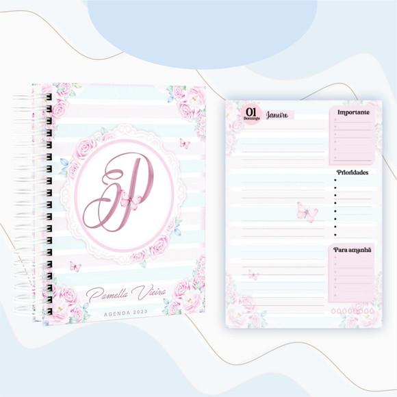 Arquivo Digital - Combo Floral Rosa e Azul 2023