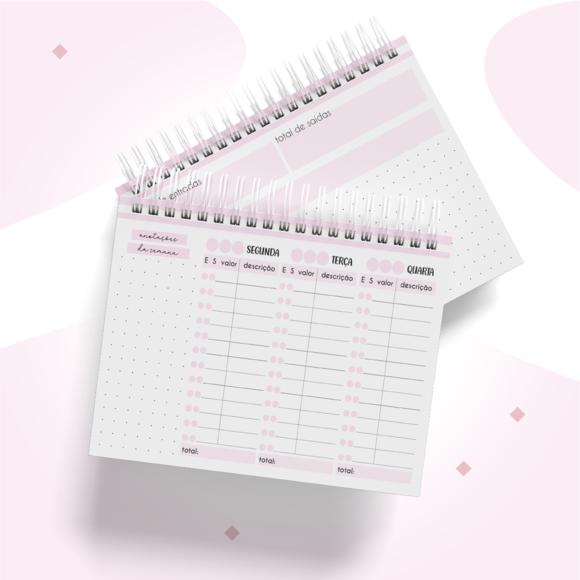 Arquivo Digital - Controle Financeiro Semanal Feminino
