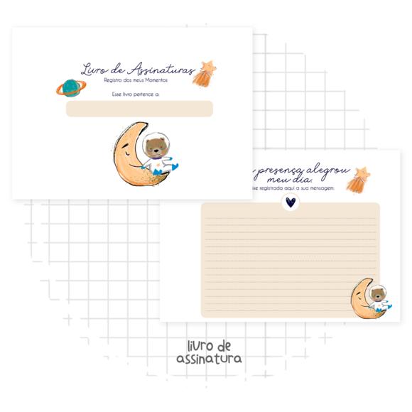 Arquivo Digital - Kit Maternidade - Astronauta Animais