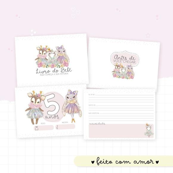 Arquivo Digital - Kit Maternidade - Animais Cute Menina 04