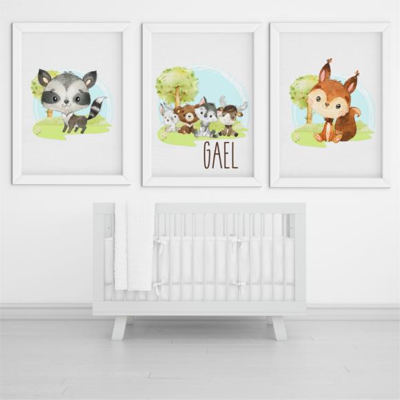 Arquivo Digital - Kit Maternidade - Animais da Floresta