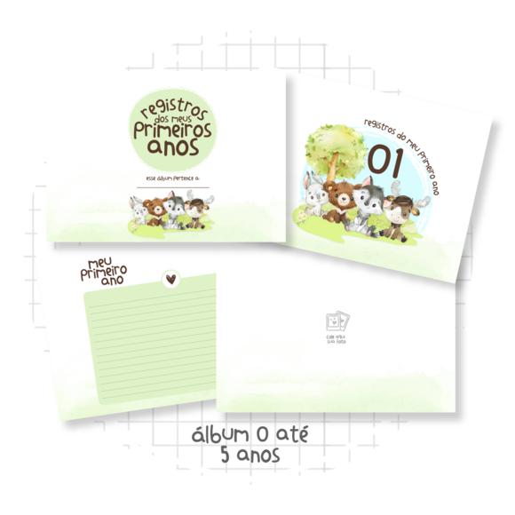 Arquivo Digital - Kit Maternidade - Animais da Floresta