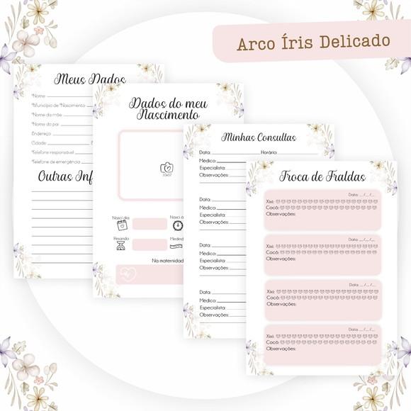 Arquivo Digital - Kit Maternidade - Arco Iris Delicado