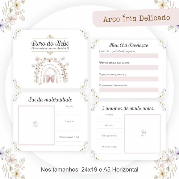 Arquivo Digital - Kit Maternidade - Arco Iris Delicado