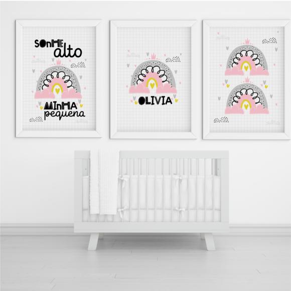 Arquivo Digital - Kit Maternidade - Arco Iris Menina