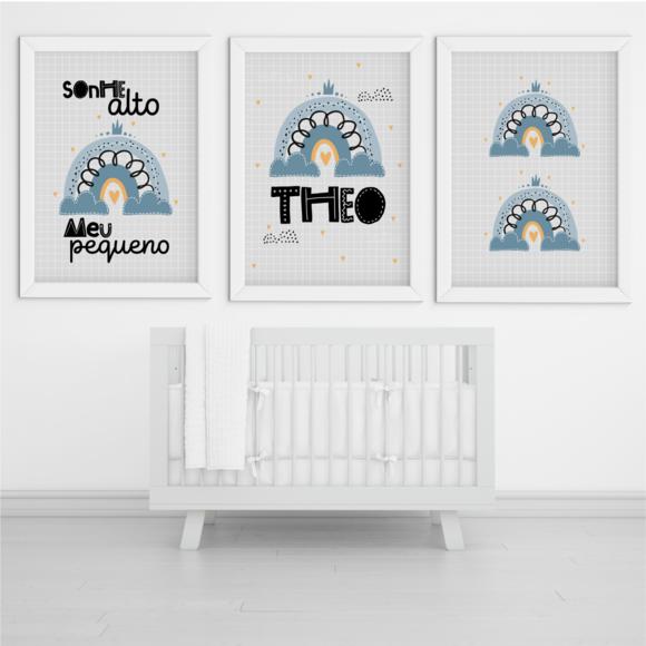 Arquivo Digital - Kit Maternidade - Arco Iris Menino