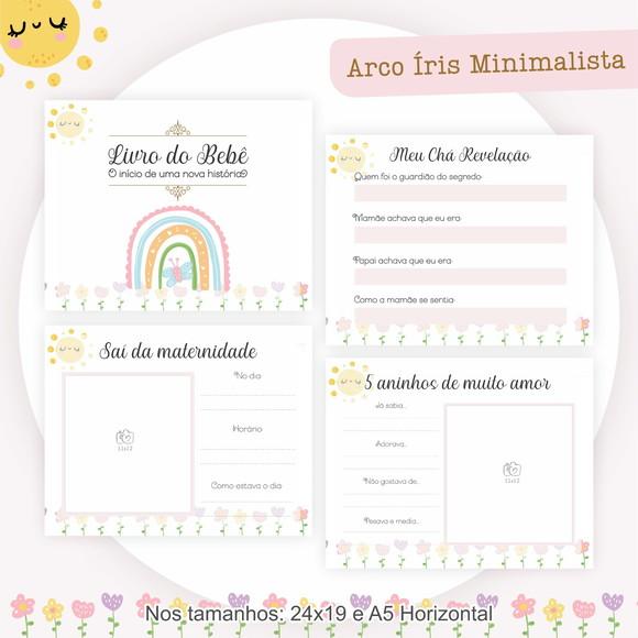Arquivo Digital - Kit Maternidade - Arco Iris Minimalista