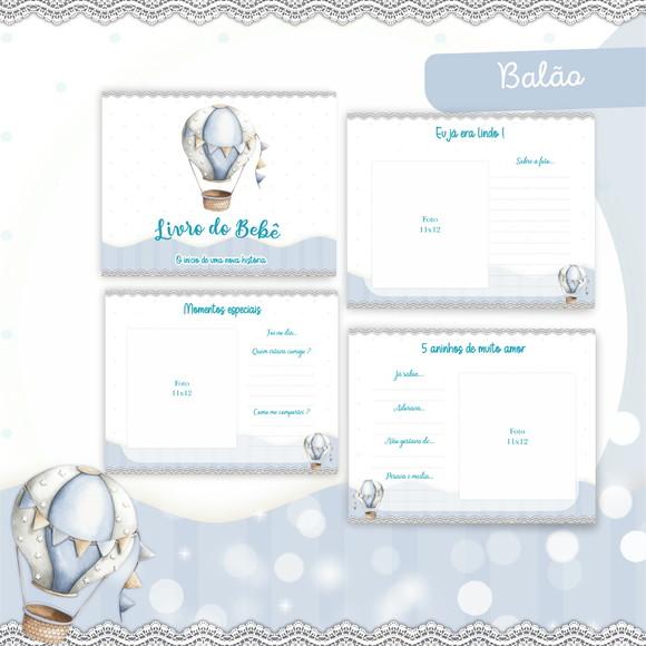 Arquivo Digital - Kit Maternidade - Balão Menino