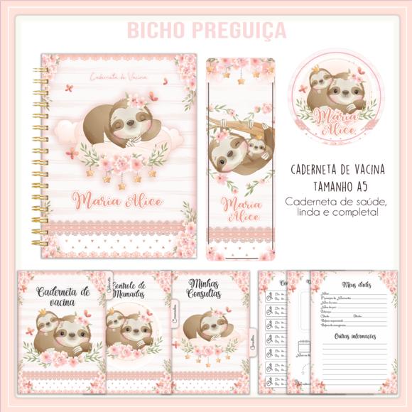 Arquivo Digital - Kit Maternidade - Bicho Preguiça Menina