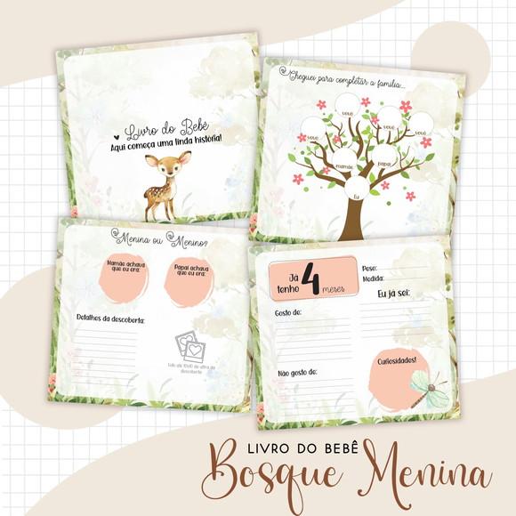 Arquivo Digital - Kit Maternidade - Bosque Menina 01