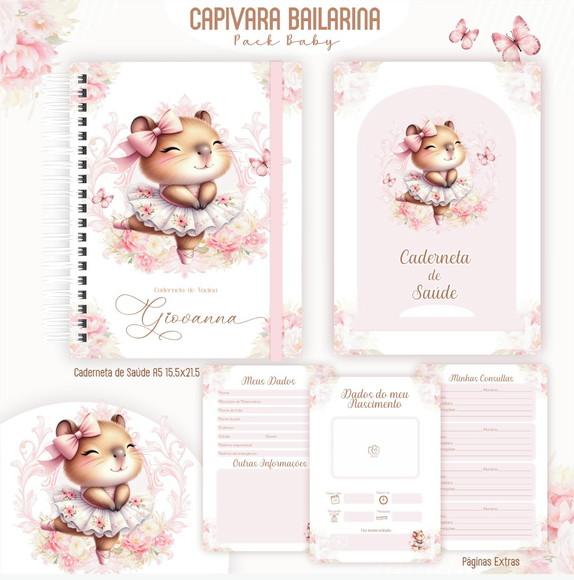 Arquivo Digital - Kit Maternidade - Capivara Bailarina