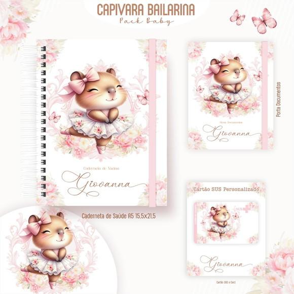 Arquivo Digital - Kit Maternidade - Capivara Bailarina