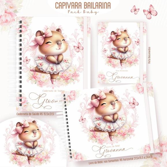 Arquivo Digital - Kit Maternidade - Capivara Bailarina