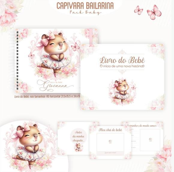 Arquivo Digital - Kit Maternidade - Capivara Bailarina