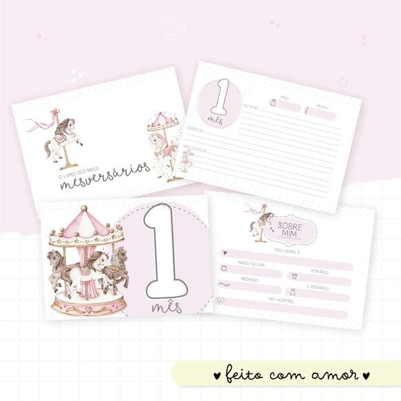 Arquivo Digital - Kit Maternidade - Carrossel Menina 04