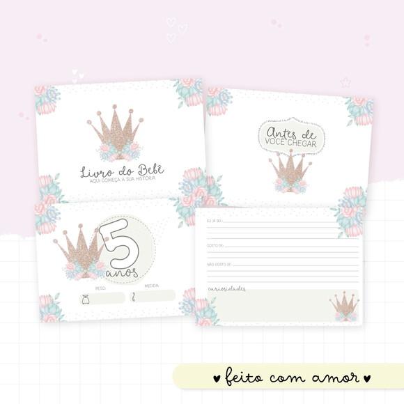 Arquivo Digital - Kit Maternidade - Coroa Menina