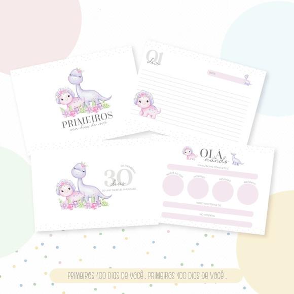 Arquivo Digital - Kit Maternidade - Dino Menina P05