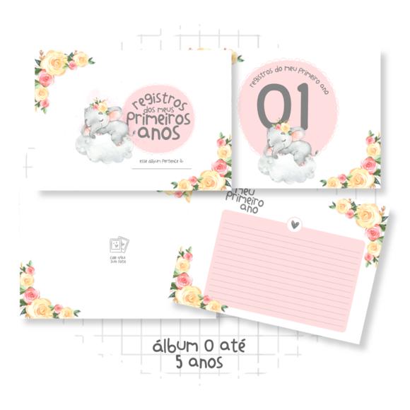 Arquivo Digital - Kit Maternidade - Elefantinha Menina