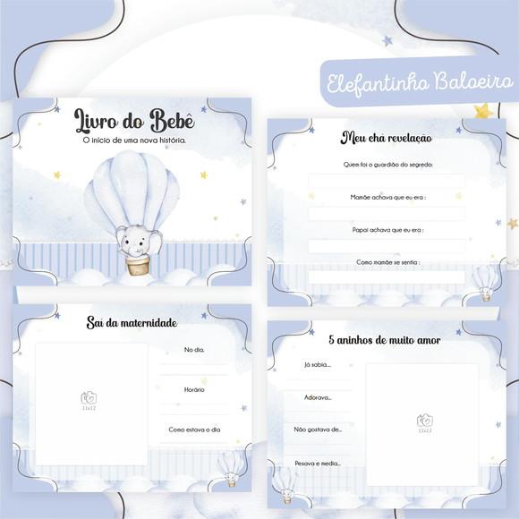 Arquivo Digital - Kit Maternidade - Elefantinho Baloeiro