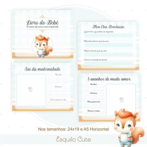 Arquivo Digital - Kit Maternidade - Esquilo Cute