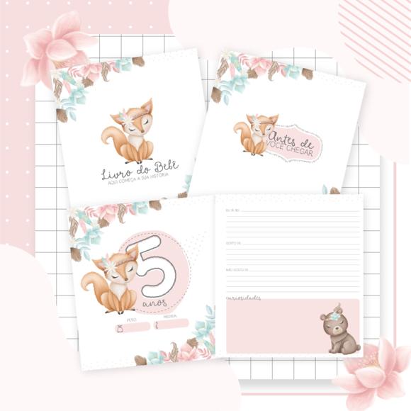 Arquivo Digital - Kit Maternidade - Floresta Menina 03