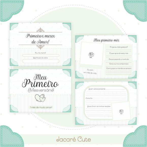 Arquivo Digital - Kit Maternidade - Jacare Cute