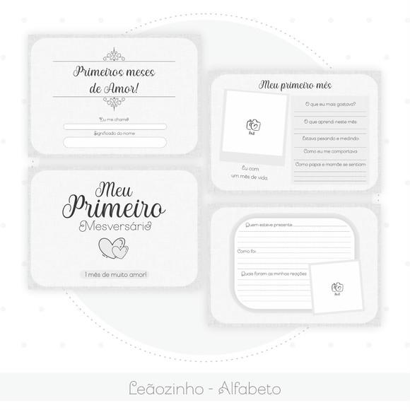 Arquivo Digital - Kit Maternidade - Leaozinho Alfabeto