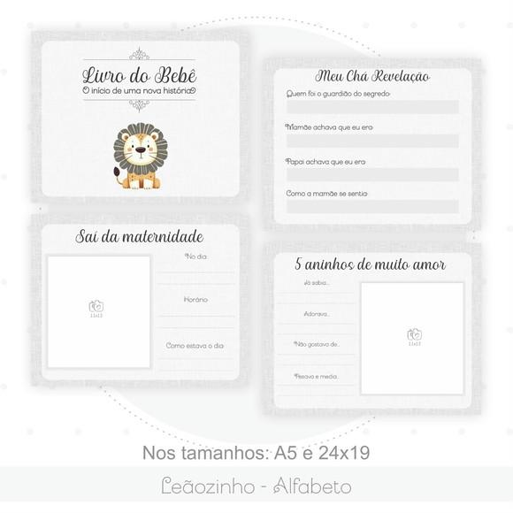 Arquivo Digital - Kit Maternidade - Leaozinho Alfabeto