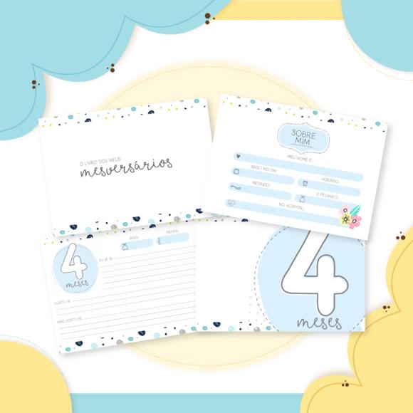 Arquivo Digital - Kit Maternidade - Minimalista Menino 02