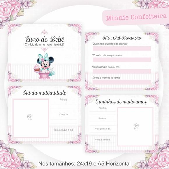 Arquivo Digital - Kit Maternidade - Minnie Confeiteira