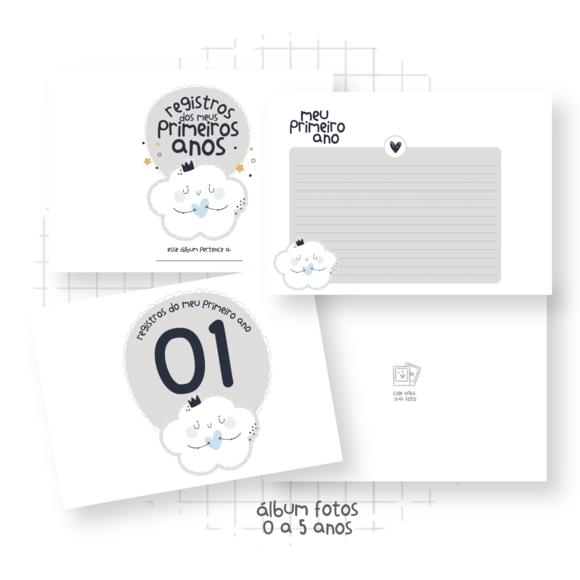Arquivo Digital - Kit Maternidade - Nuvem Menino