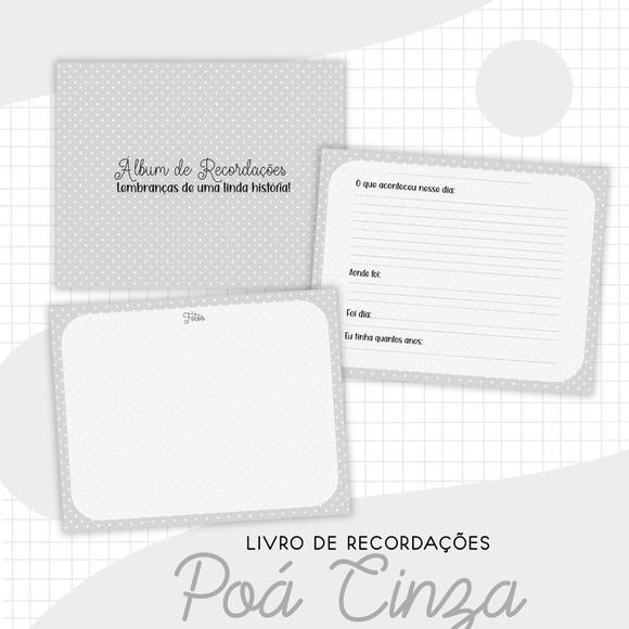 Arquivo Digital - Kit Maternidade - Poá Cinza