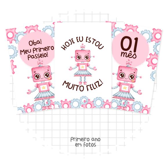 Arquivo Digital - Kit Maternidade - Robô Menina