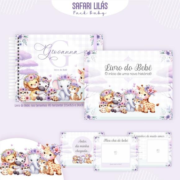 Arquivo Digital - Kit Maternidade - Safari Lilas