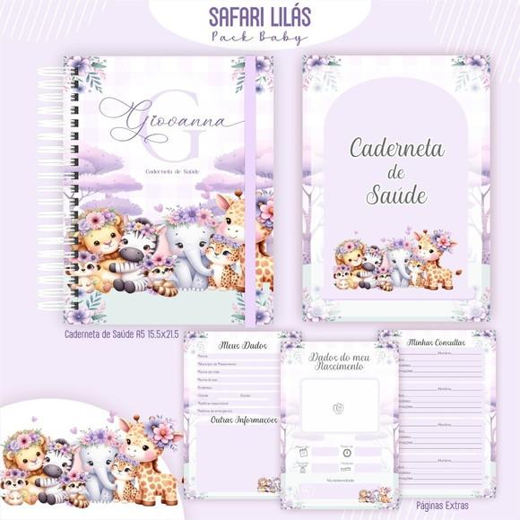 Arquivo Digital - Kit Maternidade - Safari Lilas