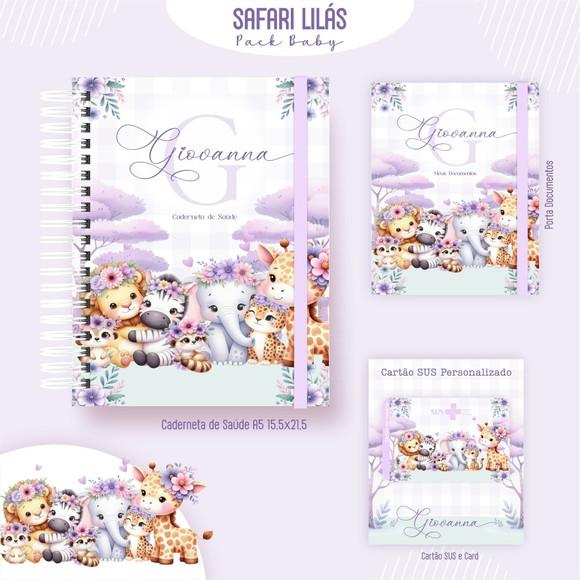 Arquivo Digital - Kit Maternidade - Safari Lilas