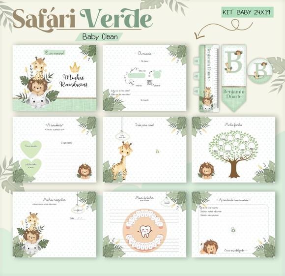 Arquivo Digital - Kit Maternidade - Safari Verde Inicial