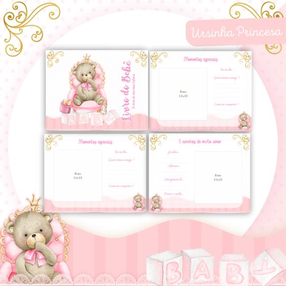 Arquivo Digital - Kit Maternidade - Ursinha Princesa 03