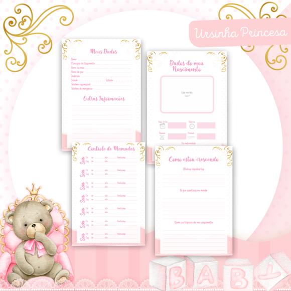 Arquivo Digital - Kit Maternidade - Ursinha Princesa 03